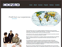 Tablet Screenshot of cionex.com